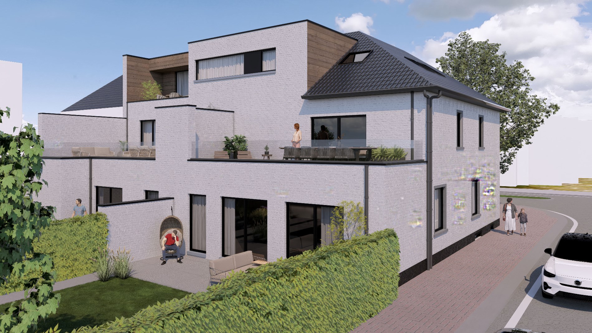 Nieuwbouwappartement op de 2de verdieping van 143,43m&#178; met terras 