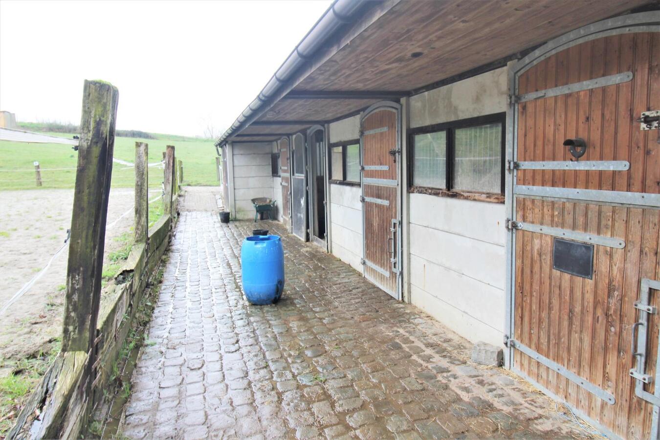 IN OPTIE - Woning met stalgebouw, buitenpiste en weilanden op ca. 1,8ha te Galmaarden (Vlaams-Brabant) 