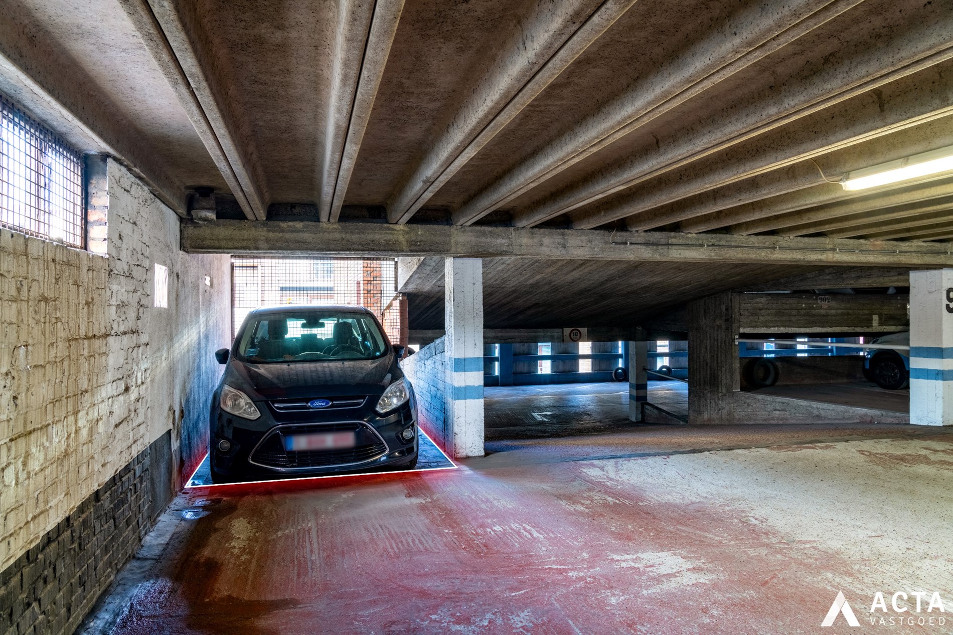 Autostandplaats in het centrum van Oostende 