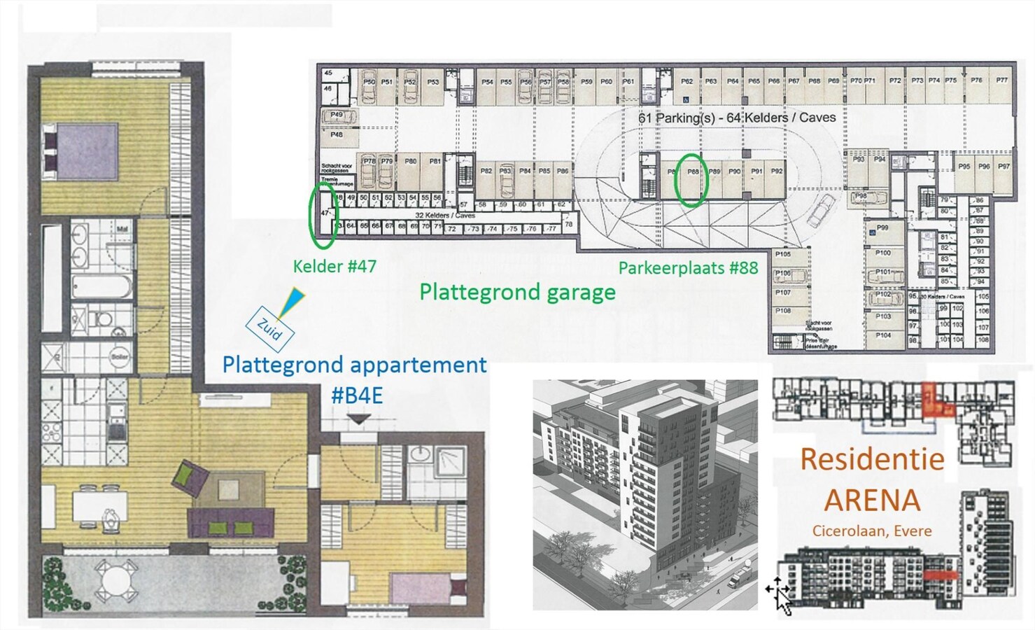 Recent appartement met 2 slaapkamers te Evere! 