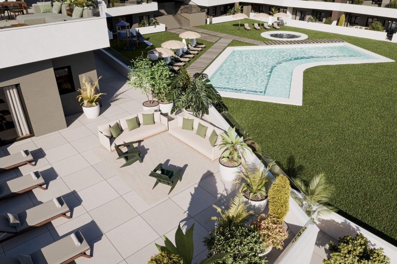 Ontdek het moderne leven in de nieuwe woonwijk in San Miguel de Salinas 