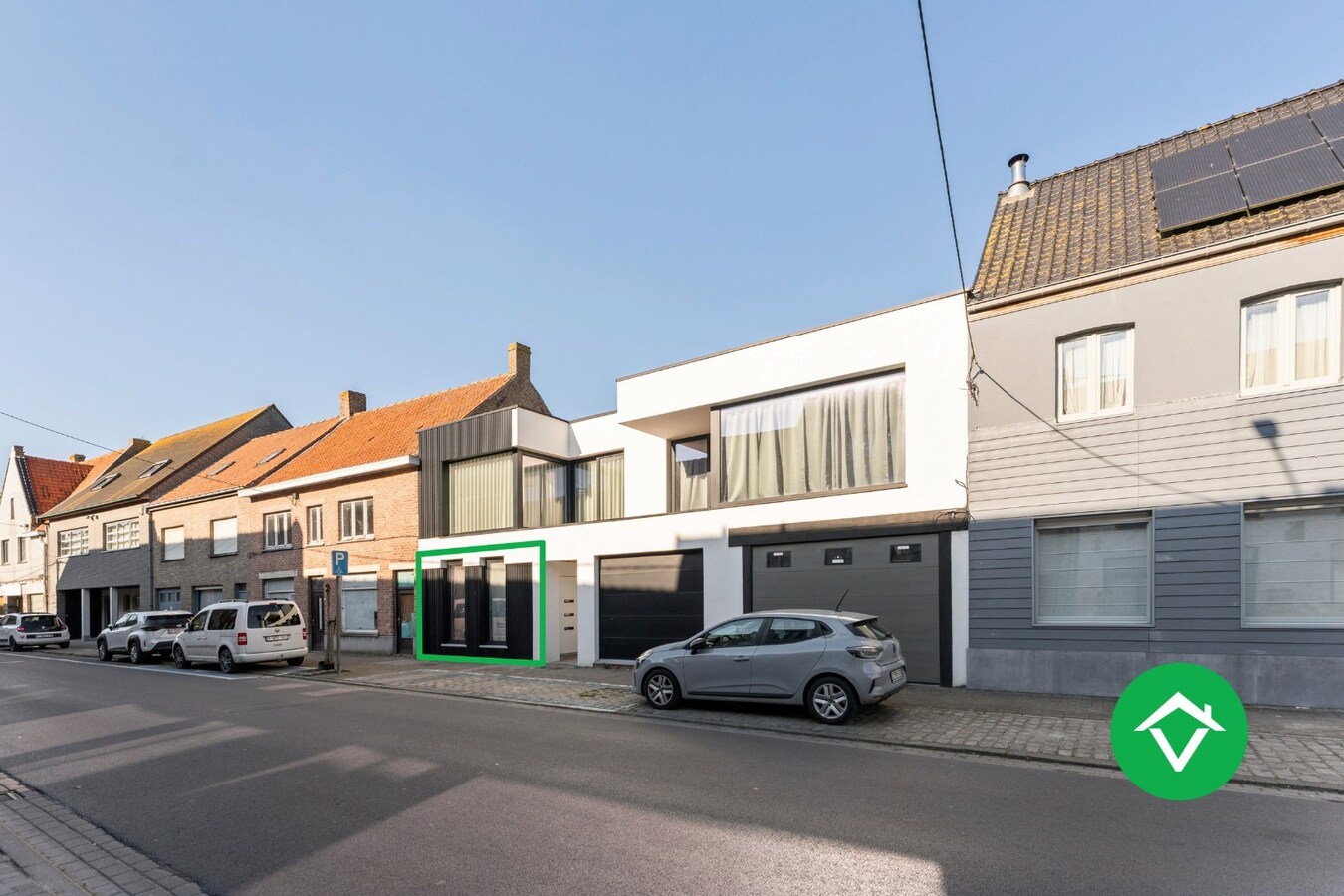 Gelijkvloers appartement met garage te Leke 