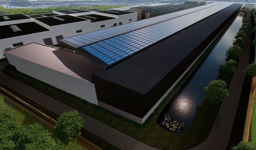 Nieuwbouw magazijn met kantoor te koop aan de Voorhaven in Gent