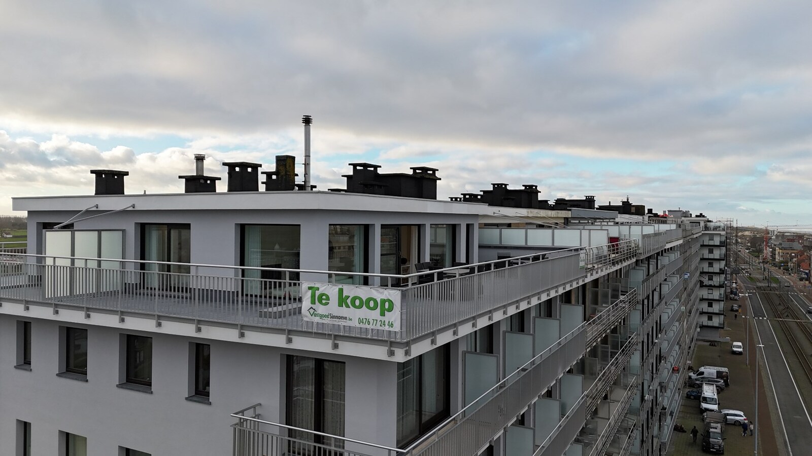 Adembenemende penthouse met panoramische vergezichten te Westende 