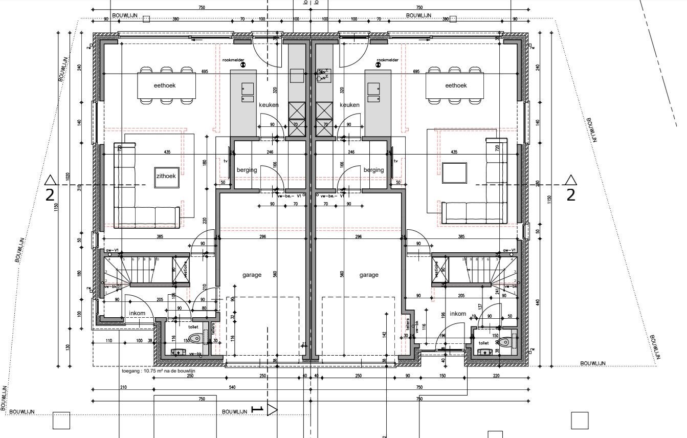 Plan gelijkvloers