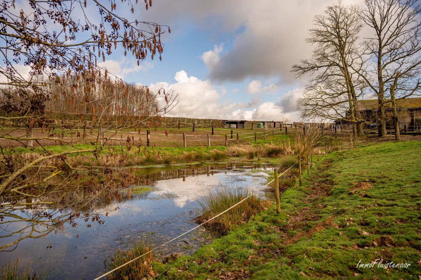 Prachtig paardencomplex met bedrijfswoning, ca. 33 stallen en binnenpiste op meer dan 5,6ha te Bever (Vlaams-Brabant) 