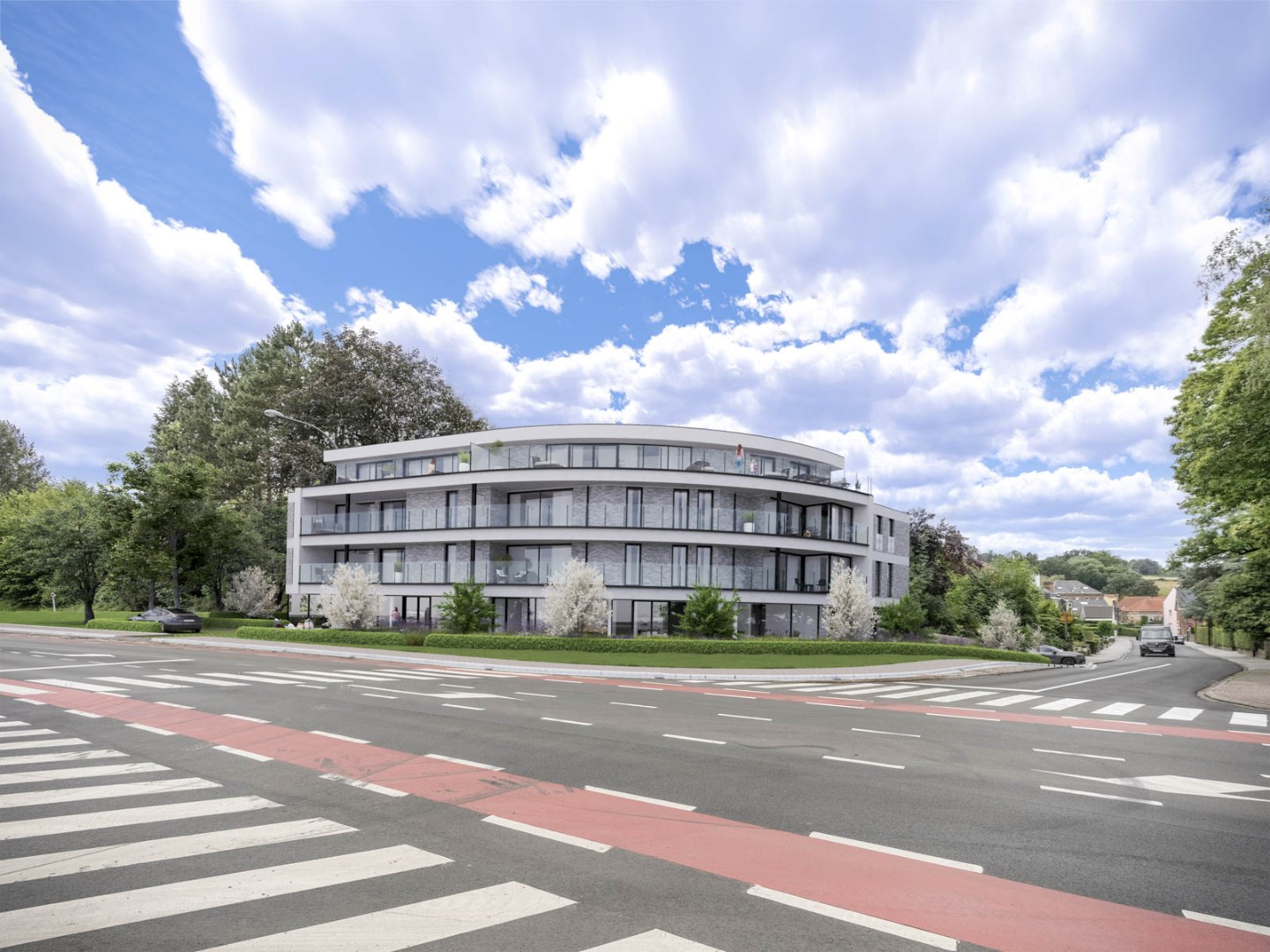 FORESTA 75 - 11 nieuwbouw APPARTEMENTEN + 2 HANDELSZAKEN - 1640 SINT-GENESIUS-RODE 