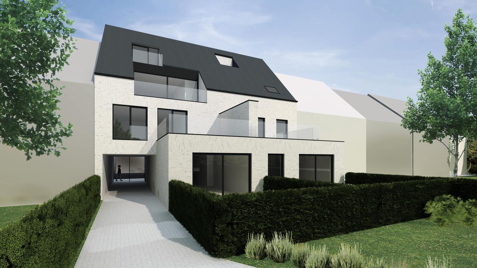 SCHERPENHEUVEL Nieuwbouw 5 appartementen + 5 carports 