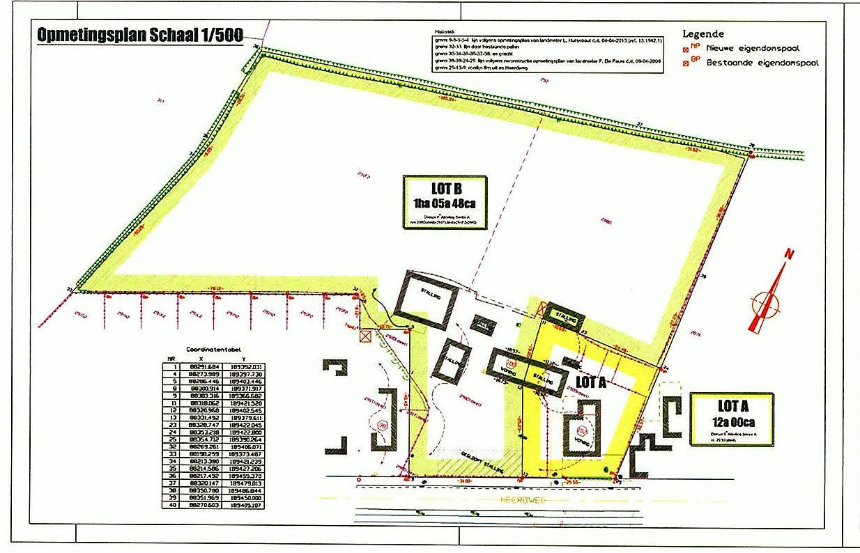 Mooi perceel LANDBOUWGRONDgrond met stallingen op ca. 1,05Ha te Vinkt 