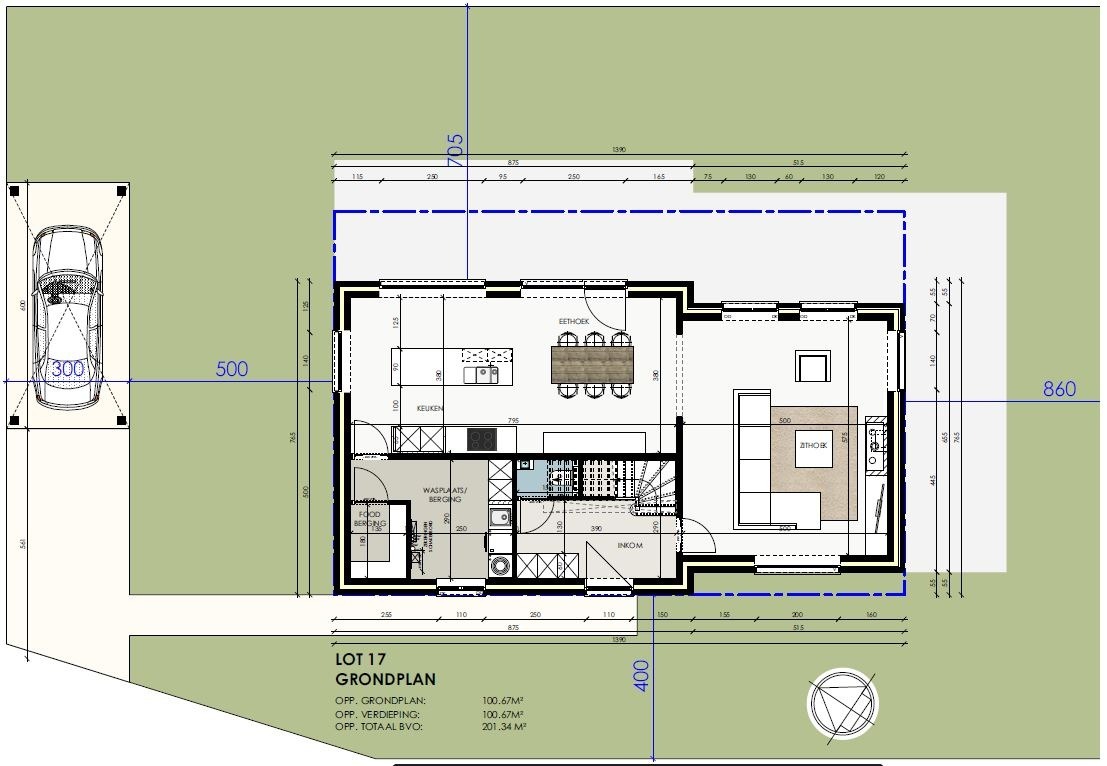 Vrijstaande nieuwbouwwoning met 4 slaapkamers en tuin te Ichtegem 