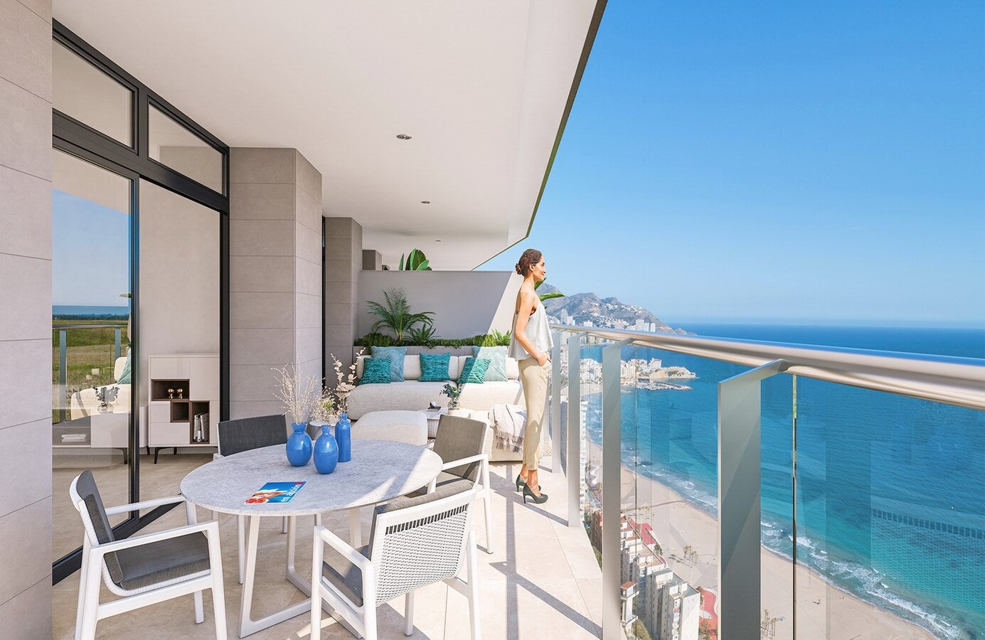 Ongelooflijke residenti&#235;le nabij de stranden en met een prachtig uitzicht op zee in Benidorm, Alicante, Costa Blanca 