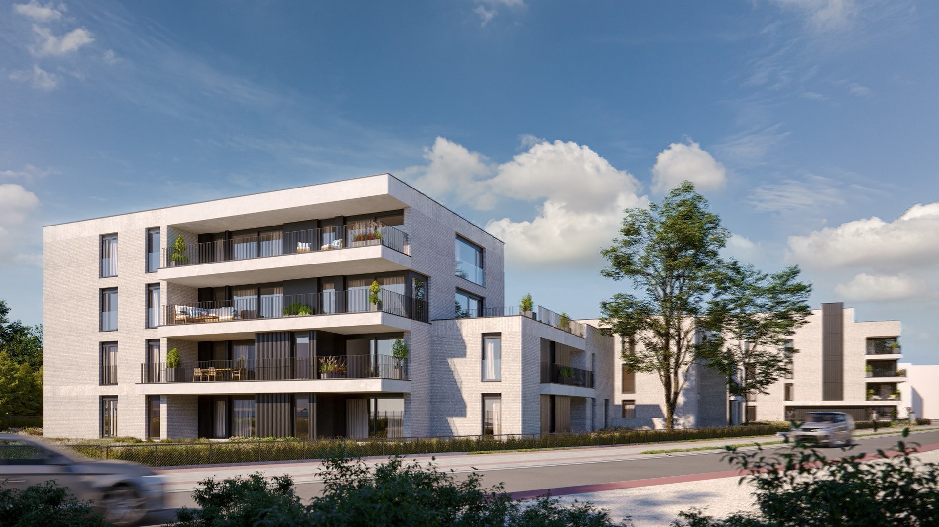 Appartement op de 3de verdieping van 68,50m&#178; met &#233;&#233;n slaapkamer 