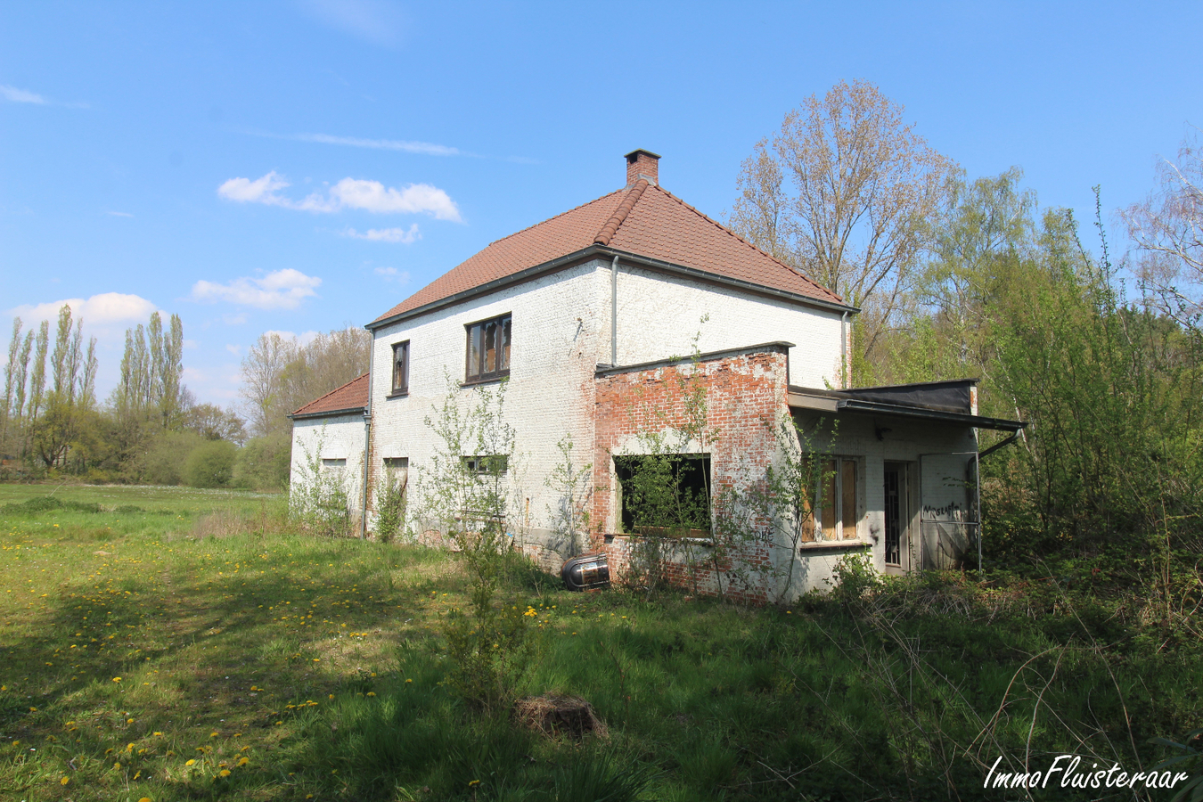 IN OPTIE - Te renoveren woning met stalgebouw/landgebouw en grond op ca. 4,20ha te Aarschot (Vlaams-Brabant) 