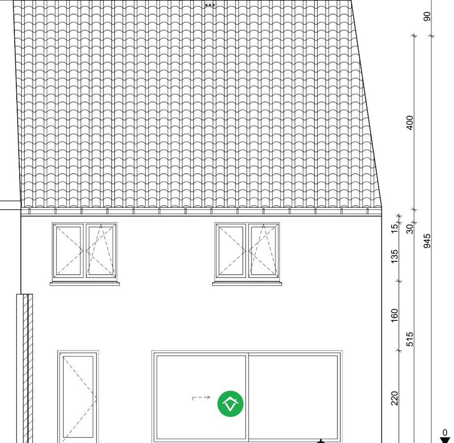 bouwgrond voor halfopen bebouwing centrum Koekelare 