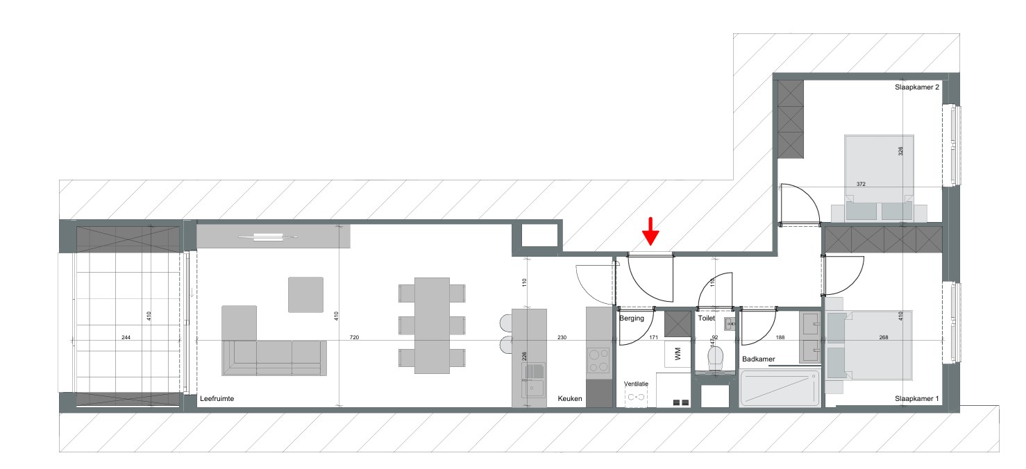 Nieuwbouwappartement met twee slaapkamers, terras en ondergrondse autostaanplaats te koop in Zulte 