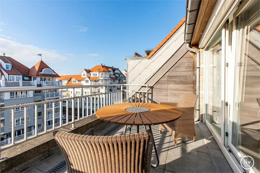 Spacieux appartement- duplex (215m2) avec terrasse plein sud à distance de marche de la digue