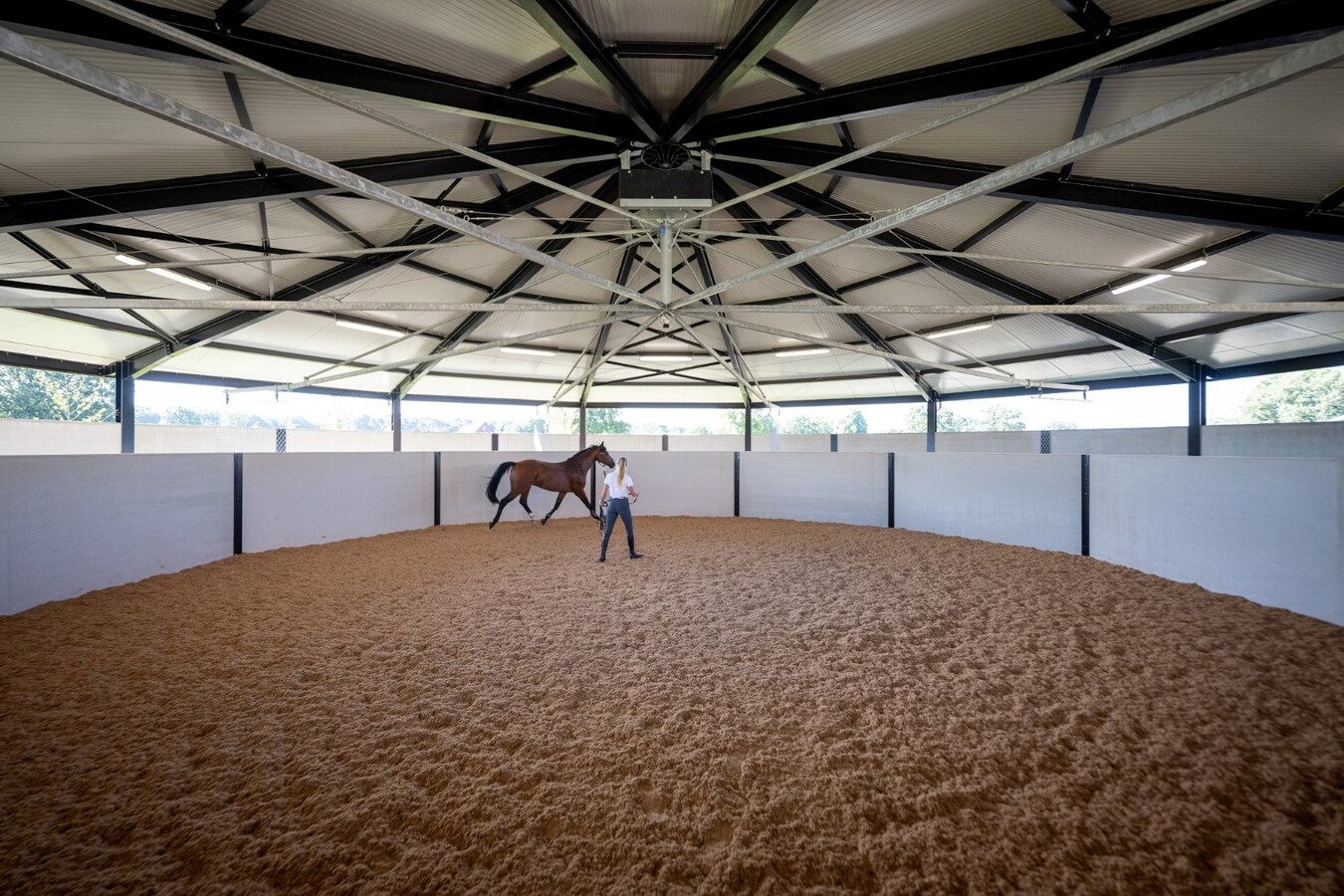 Exclusieve professionele hippische accommodatie (nieuwbouw) met villa op ca. 9 ha te Neerpelt 