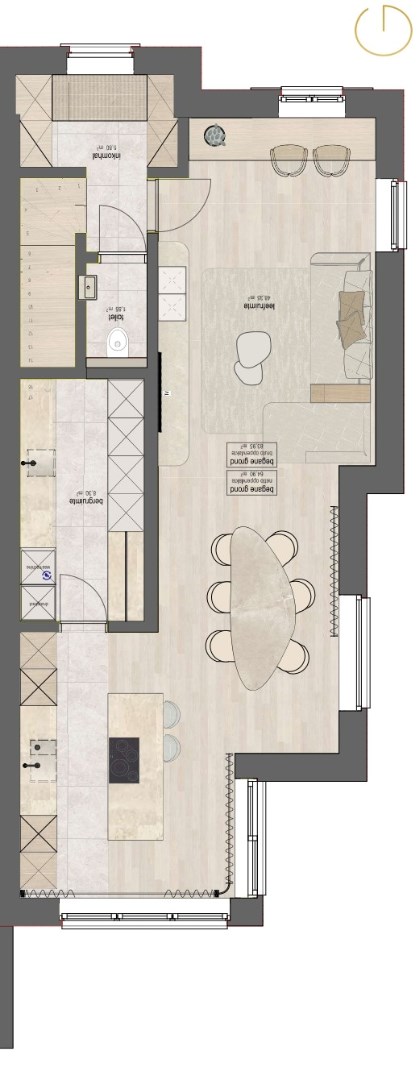 Plan gelijkvloers