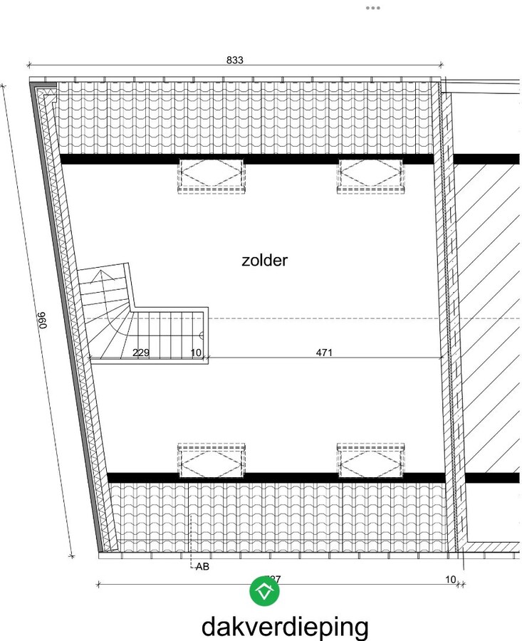 bouwgrond voor halfopen bebouwing centrum Koekelare 