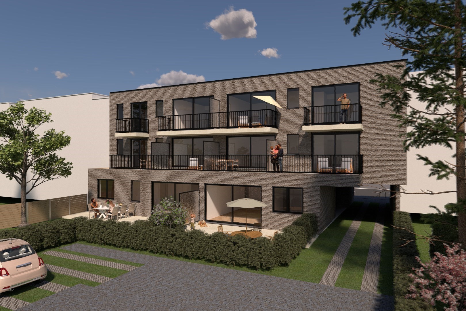 Parkings en Garages in Residentie Victor 