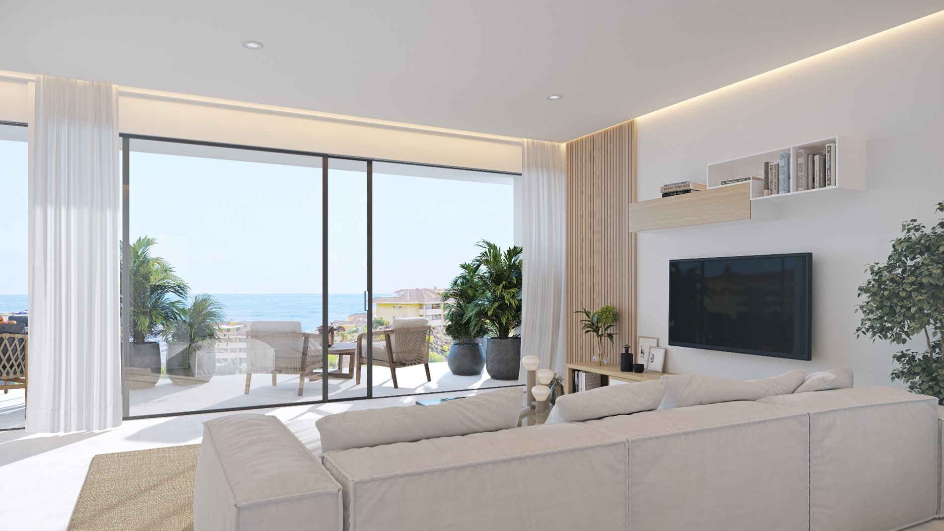 Luxe Townhouses met zeezicht in Fuengirola 