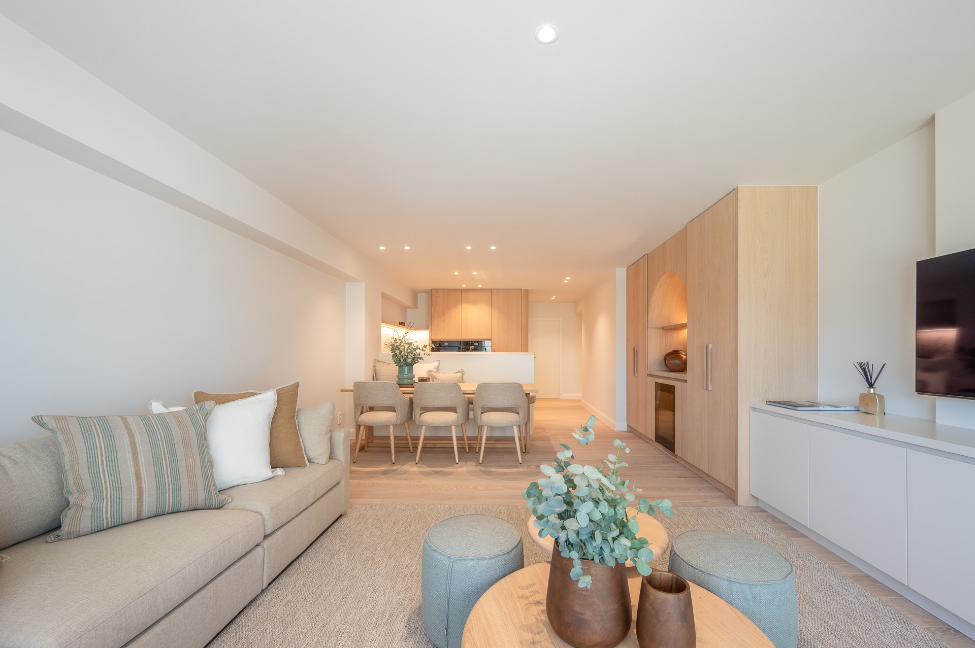 Luxueus gerenoveerd appartement met zeezicht in het Zoute. 