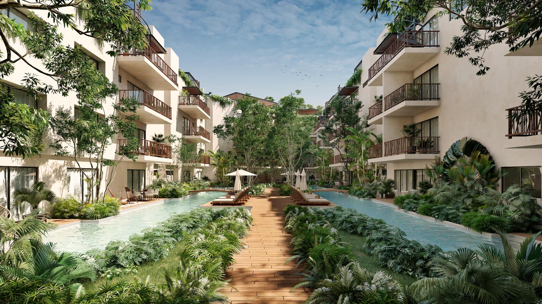 Nieuwbouwappartementen gelegen in TULUM - MEXICO 