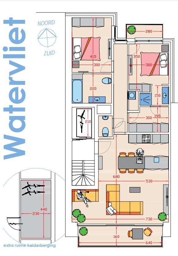 R&#201;SIDENCE WATERVLIET - Deuxi&#232;me &#233;tage - Projet de construction neuve &#233;conome en &#233;nergie avec des finitions de haute qualit&#233; situ&#233; au centre de Knokke, &#224; proximit&#233; des rues commer&#231;antes et &#224; quelques m 