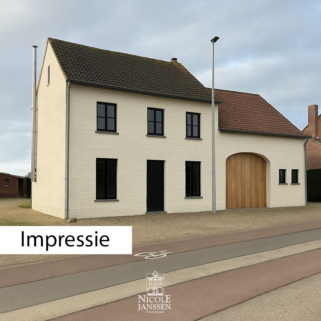 Te renoveren ruime hoevewoning met stallingen en grond 