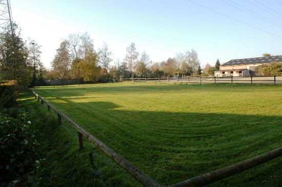 Hippische accommodatie met binnenpiste en hoeve op 1 ha 