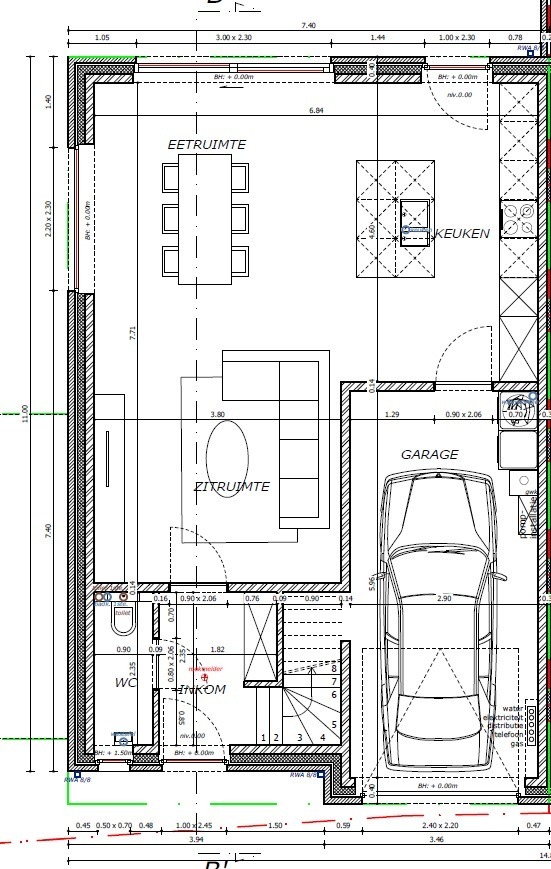 Halfopen nieuwbouwwoning met 3 slaapkamers en garage te Koekelare 