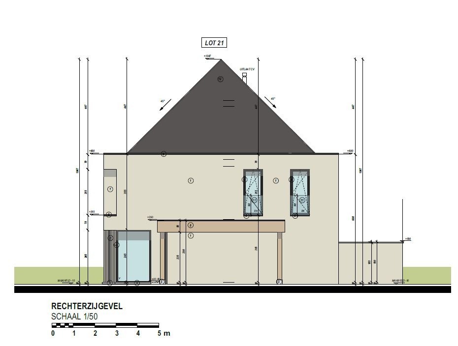 Half-open nieuwbouwwoning met 4 slaapkamers en tuin te Ichtegem 