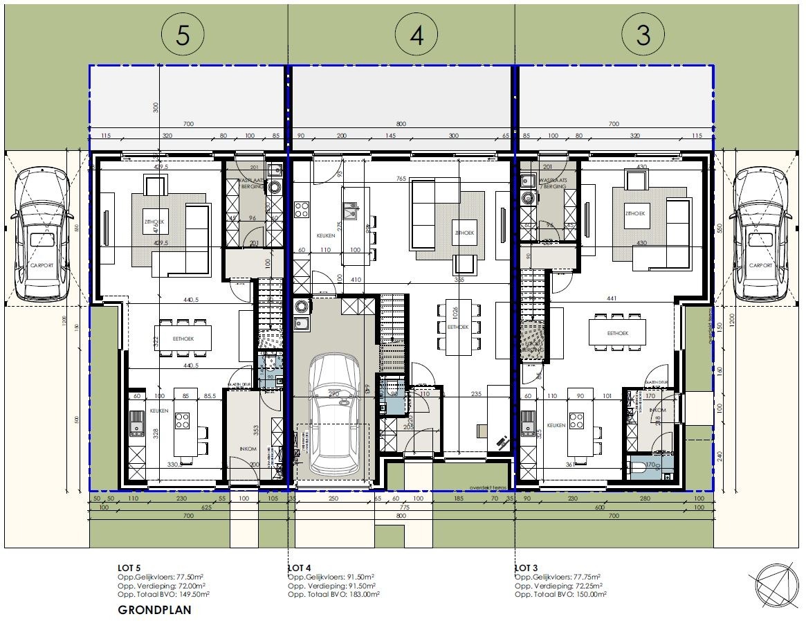 Half-open nieuwbouwwoning met 3 slaapkamers en tuin te Ichtegem 