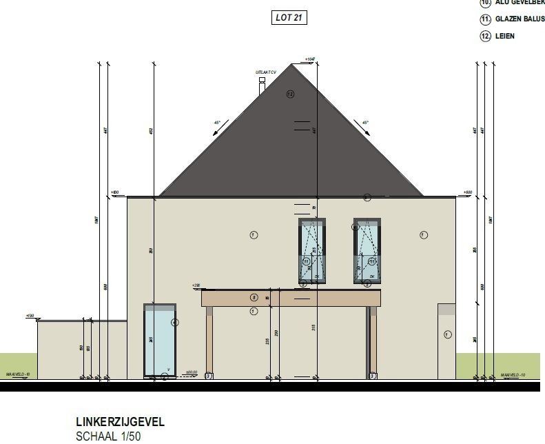 Half-open nieuwbouwwoning met 4 slaapkamers en tuin te Ichtegem 