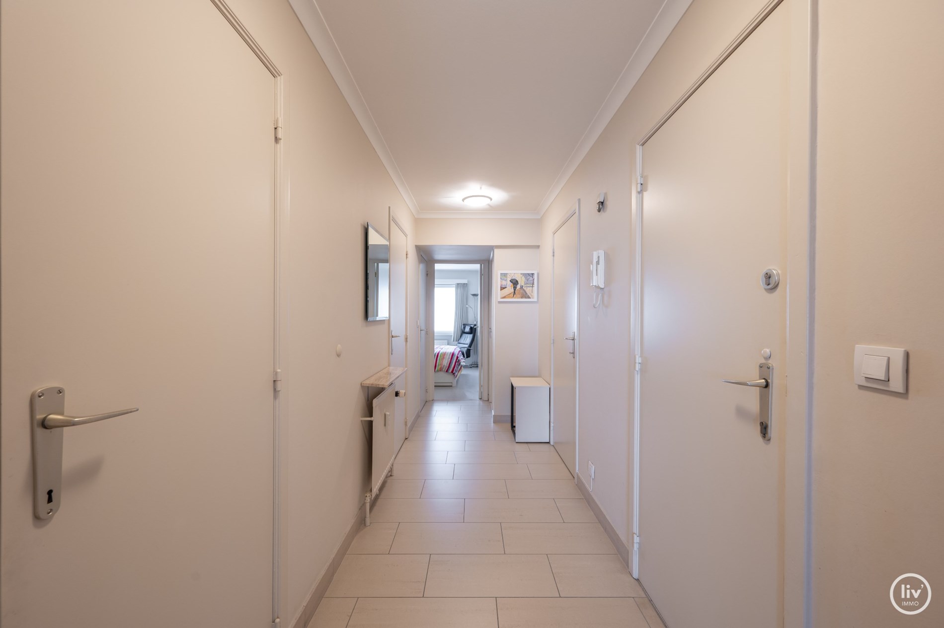Agr&#233;able appartement de 2 chambres avec vue frontale sur la MER situ&#233; sur la place Vanbunnen &#224; Knokke. 