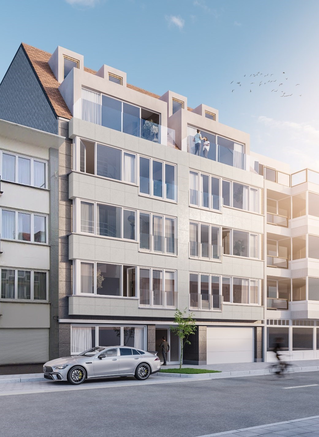 Residentie Akropolis: gerenoveerd appartement (gevelbreedte ca. 7m) te koop gelegen in de Zoutelaan te Knokke gelegen in een gebouw die volledig gerenoveerd zal worden zowel binnen als buiten. 