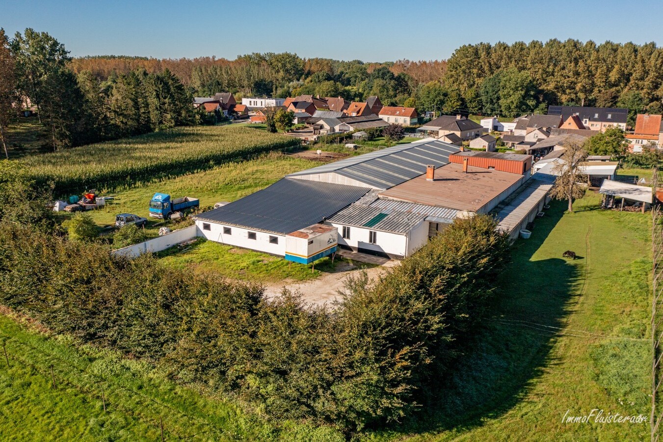 Paardenaccommodatie met binnenpiste op ca. 6ha te Wellen 