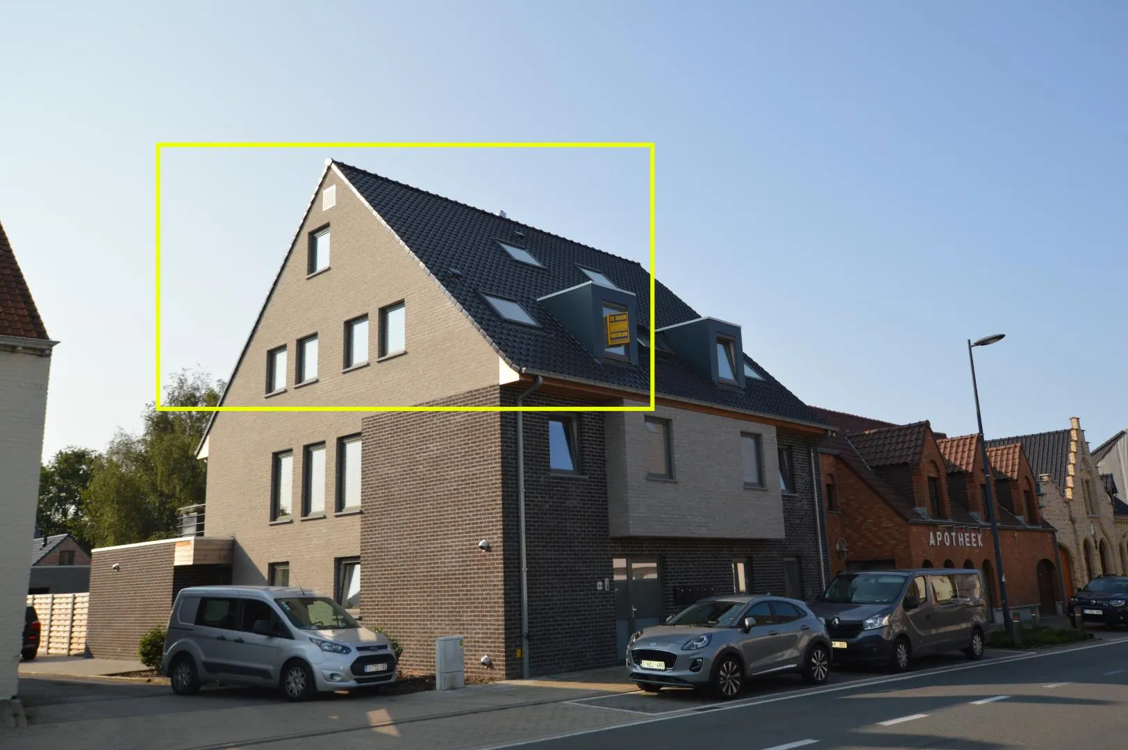 Recent duplex-appartement  met garage te huur in Westkerke