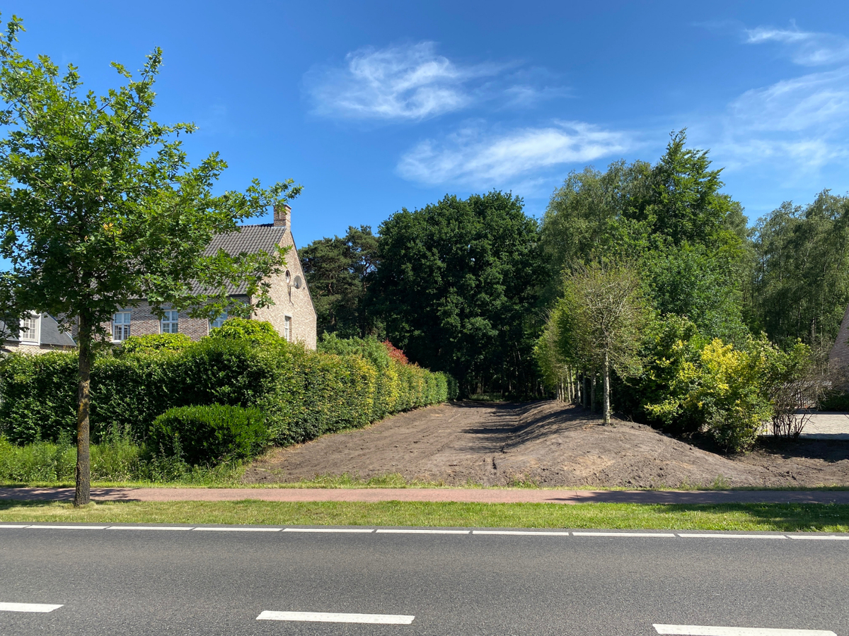 Uitzonderlijk rustig gelegen perceel van 2.500 m&#178; met priv&#233; oprijlaan van ca. 60 m grenzend aan natuurgebied te Brecht. 