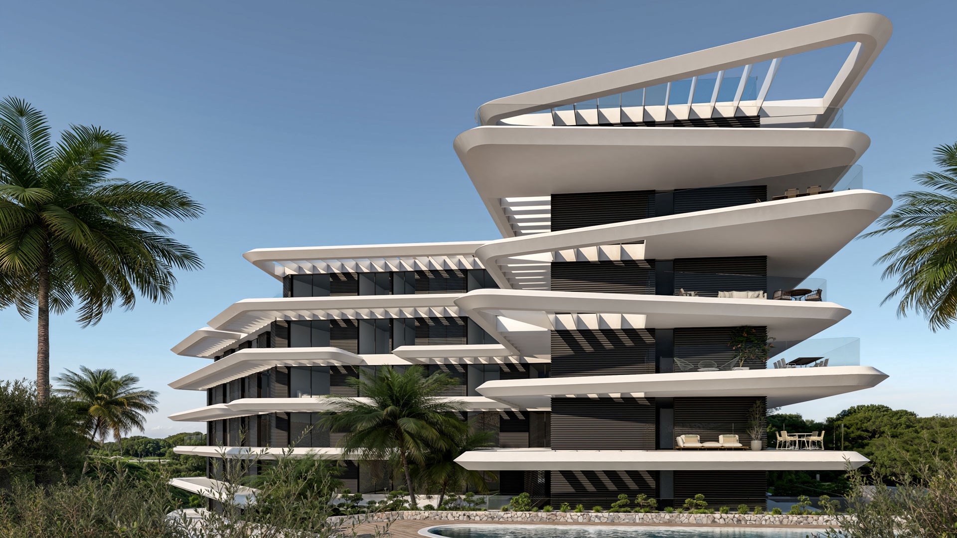 Les tables Blue Horizon: Appartements de luxe avec vue panoramique &#224; Estepona 