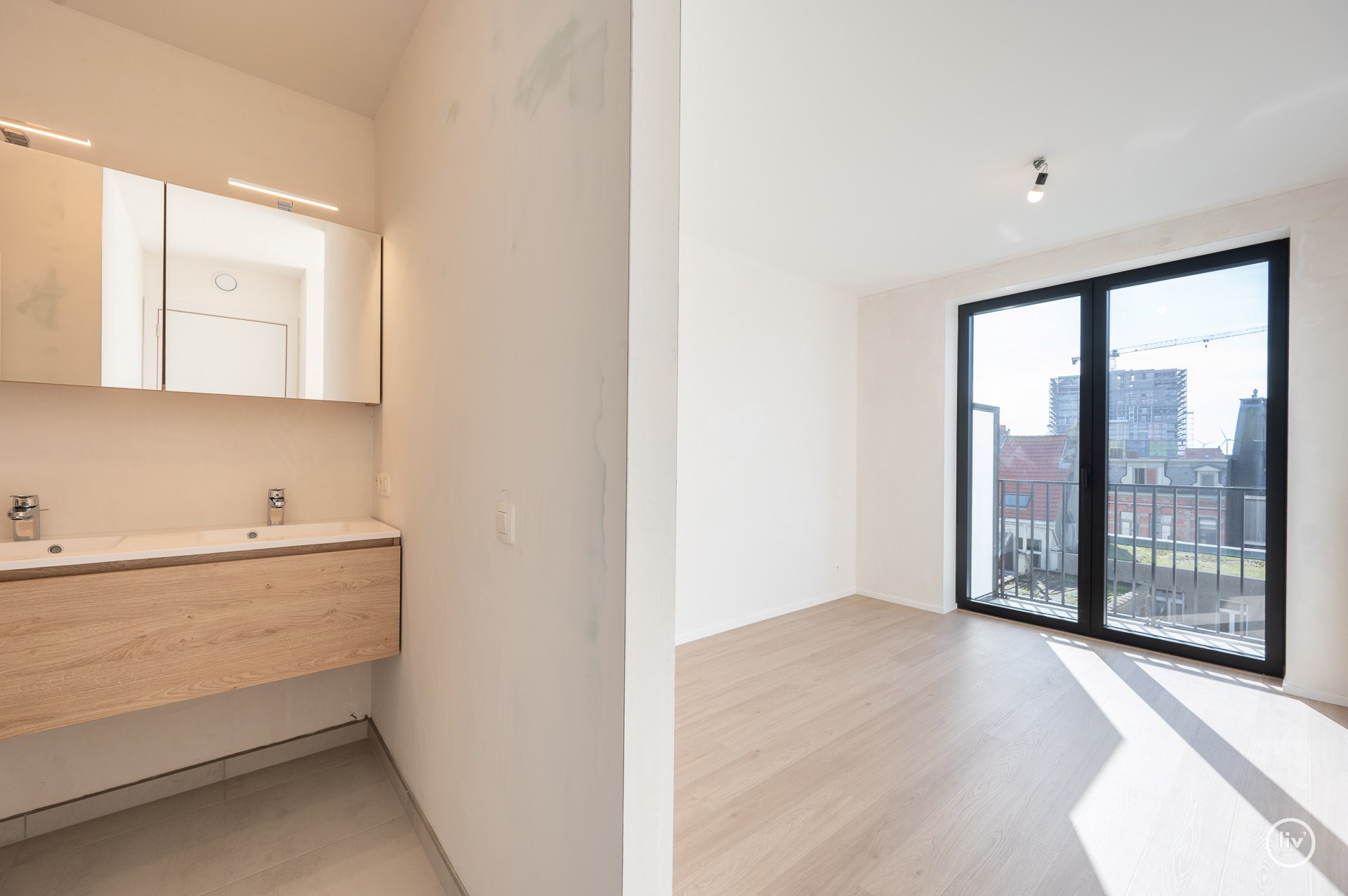 NOUVEAU - Magnifique appartement neuf avec deux chambres, &#224; distance de marche de la plage &#224; Heist. L&#39;appartement est situ&#233; au troisi&#232;me &#233;tage. 