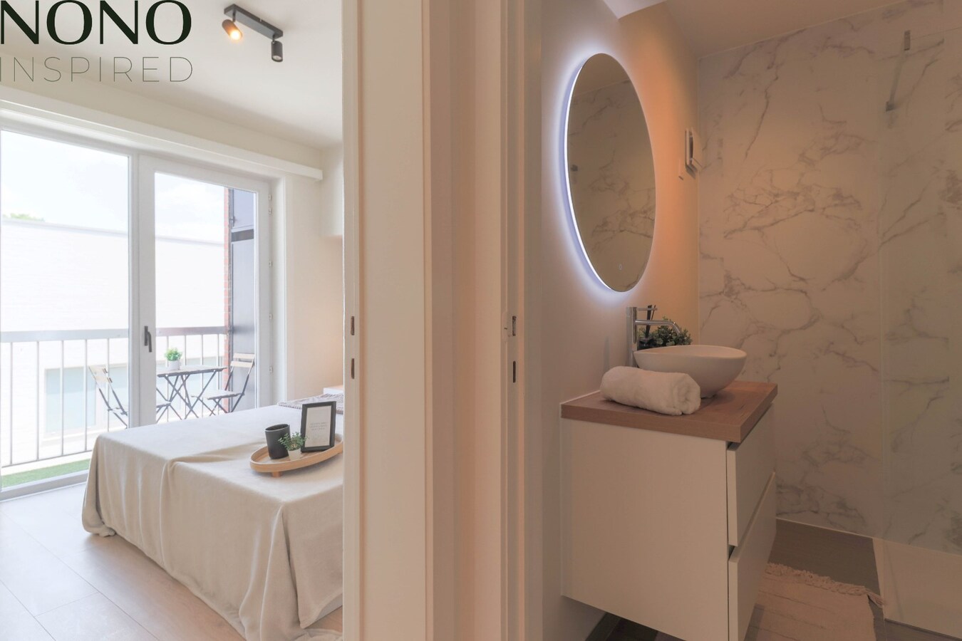 TOPLIGGING : Instapklaar 2 slaapkamer appartement met garage, terras en berging ! 