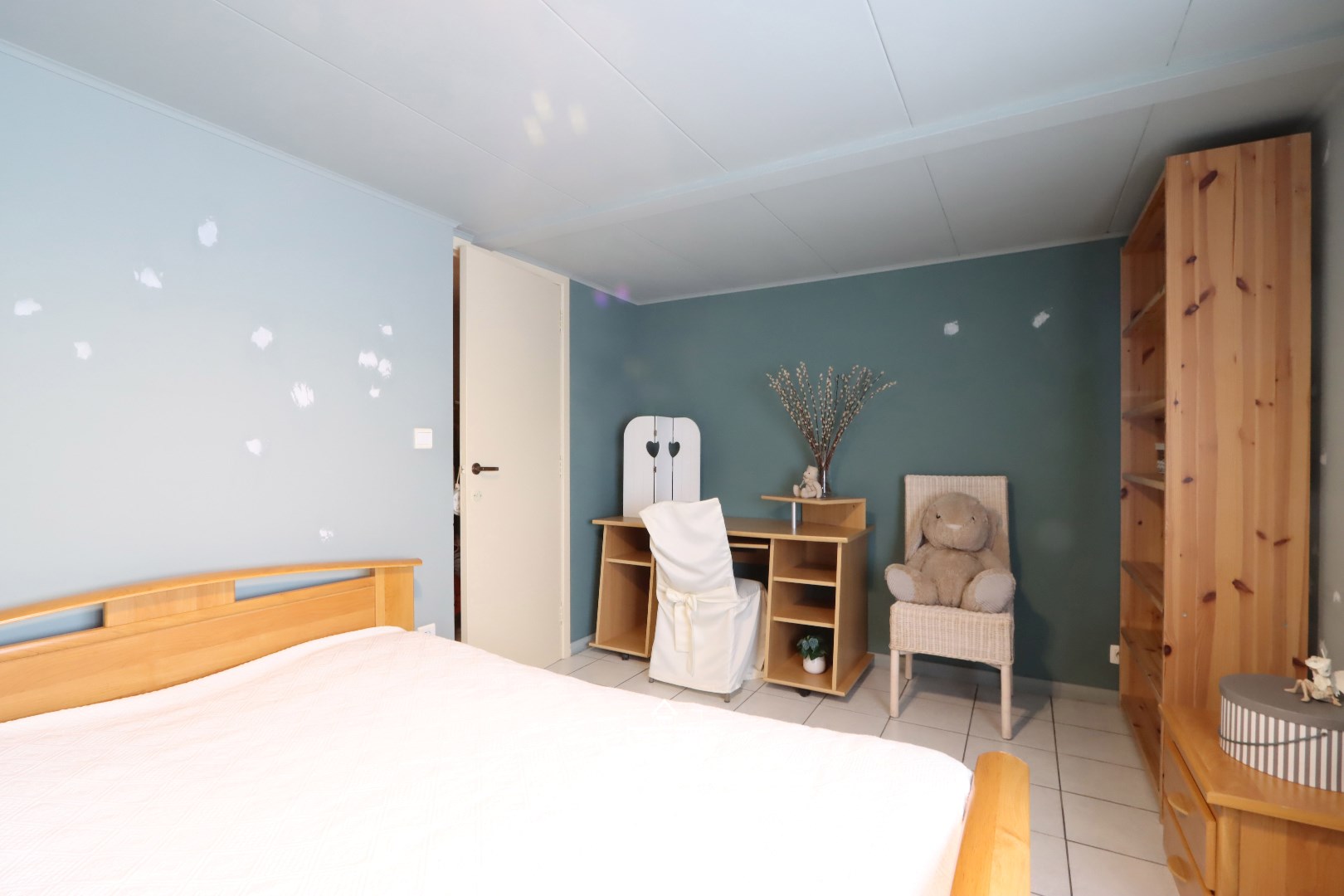 Derde slaapkamer met inbouwkast