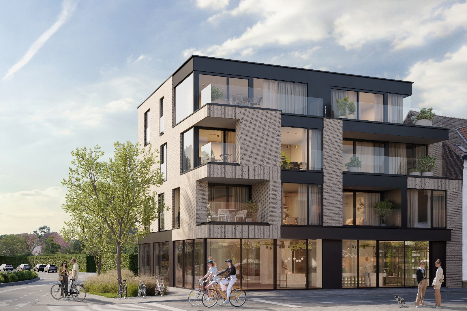 Ruim hoekappartement in nieuwbouwproject te Waregem 