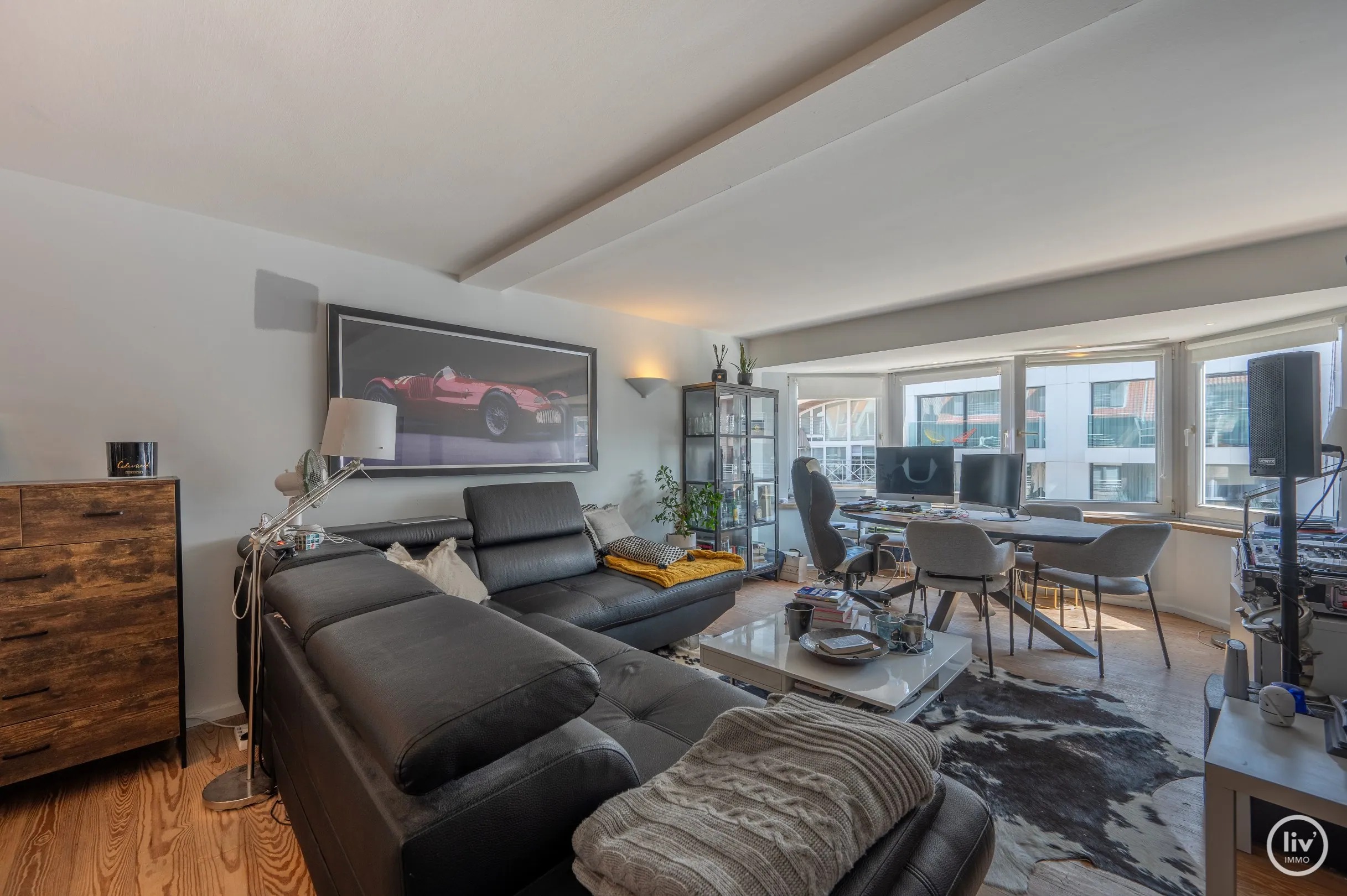 Appartement confortable de 2 chambres idéalement situé sur l'avenue Parmentier à Knokke.