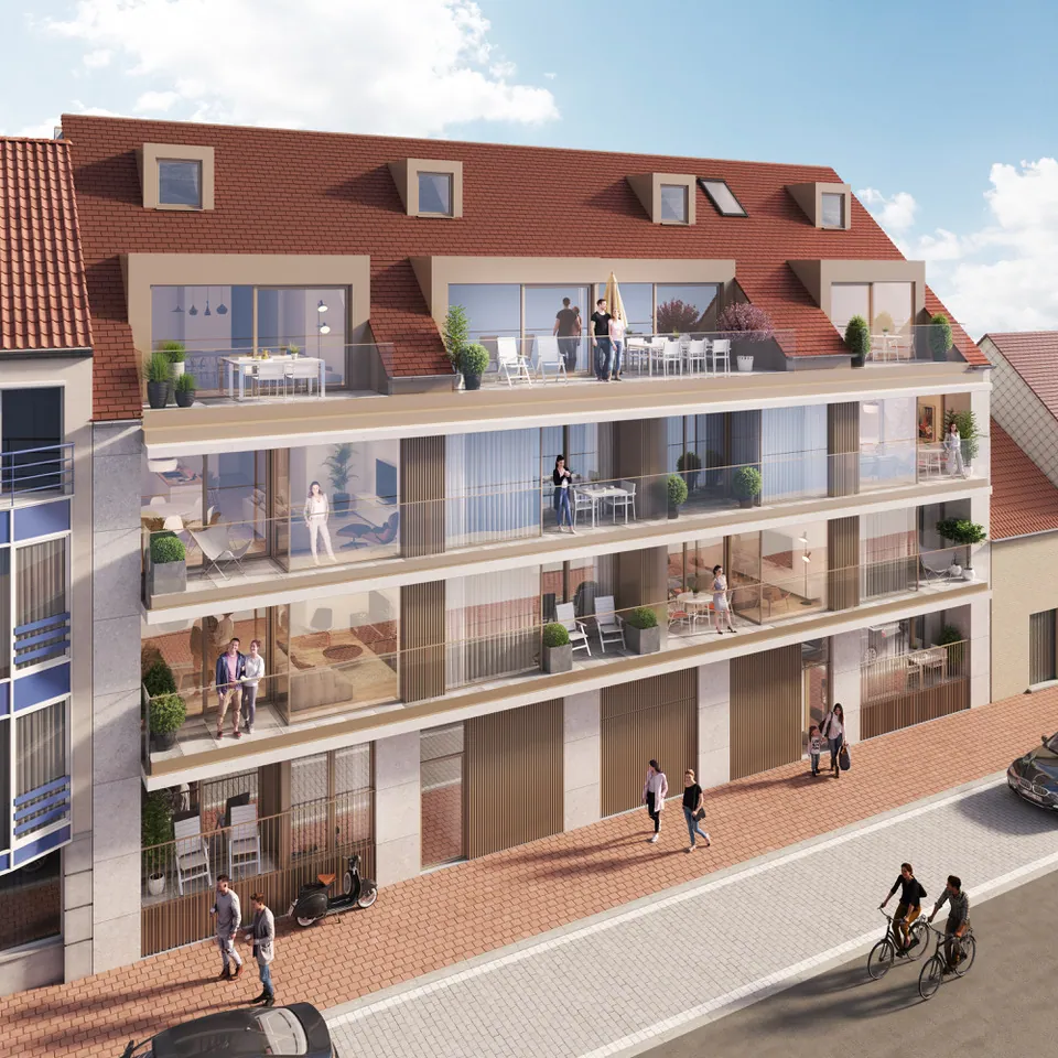 Appartement contemporain de nouvelle construction avec terrasse ensoleillée et souci du confort (avec possibilité d'acheter une garage dans le batiment).