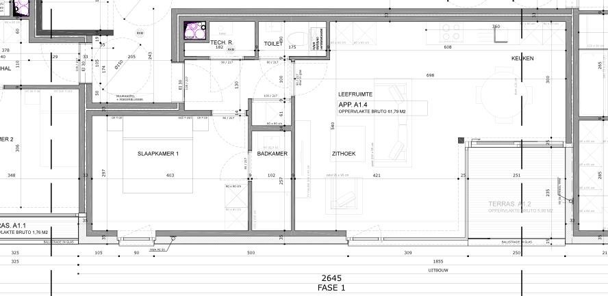 Uniek nieuwbouw appartement met 1 slaapkamer en veel zonlicht te Eernegem 