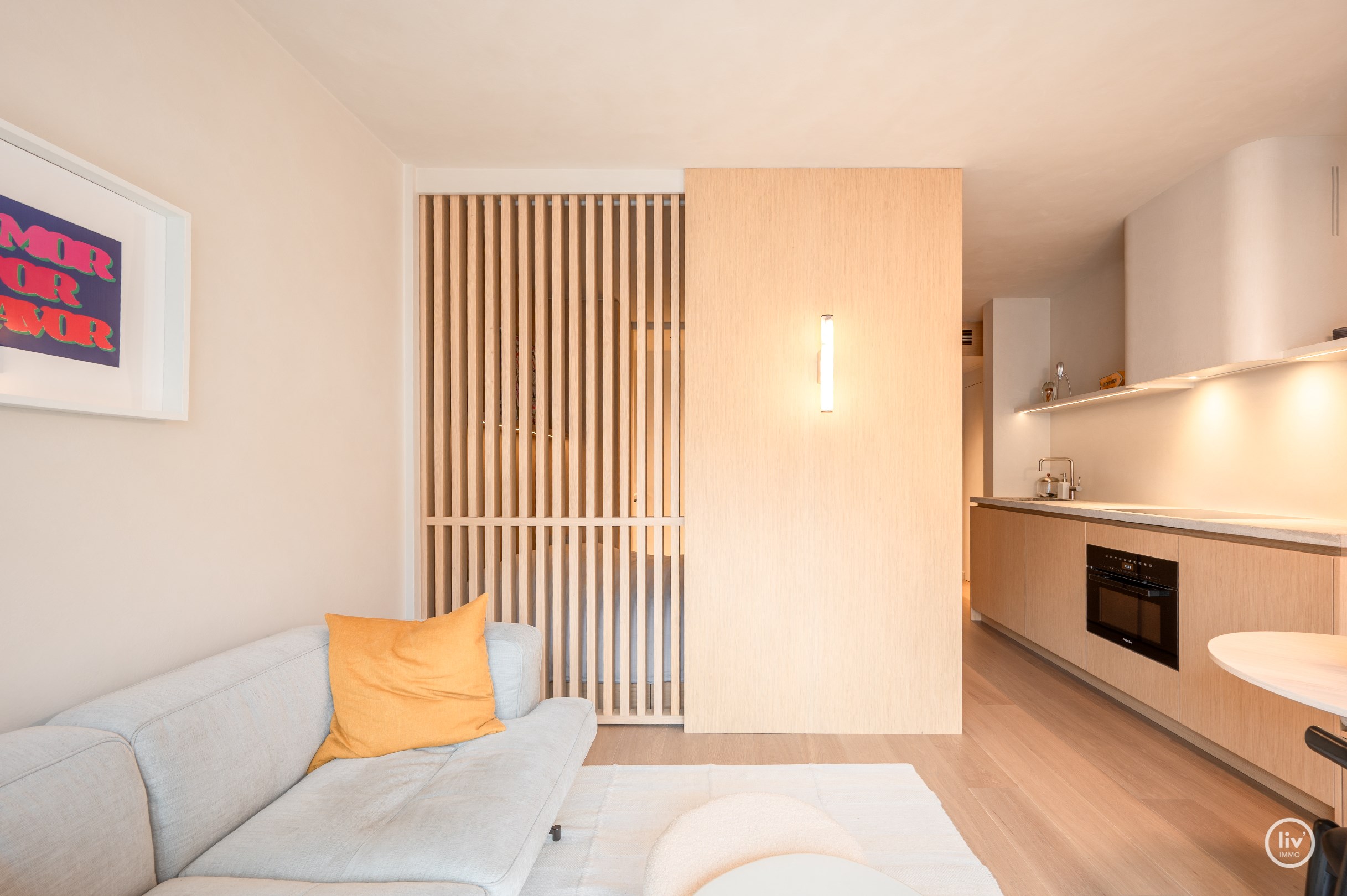 Appartement d&#39;une chambre avec une finition de bon go&#251;t, id&#233;alement situ&#233; pr&#232;s de l&#39;avenue Dumortier. 