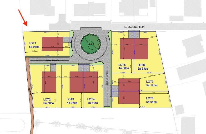 Bouwgrond voor open bebouwing, zuid-west geori&#235;nteerd 