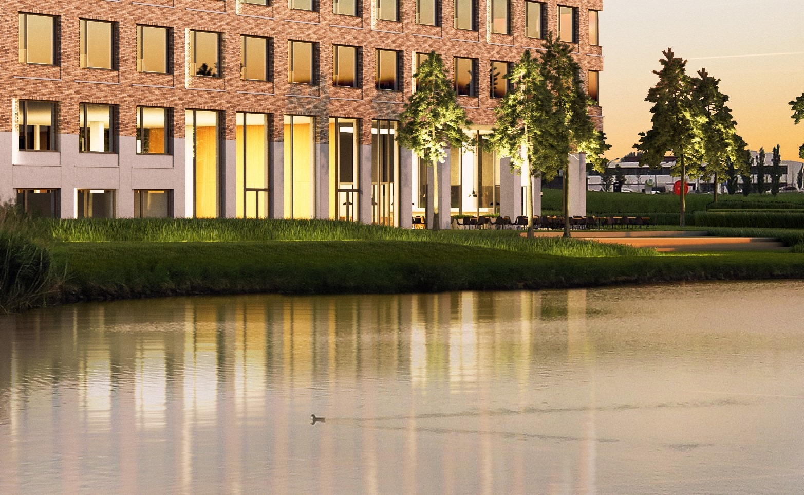 Prestigieuze nieuwbouw kantoren in Kortrijk Business Park